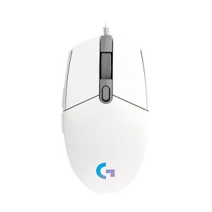 Logitech G102 Mouse USB Wired Gaming Mouse 8000 DPI Rainbow Optical Effect Screen For PC/Mac Computer and Laptop - White