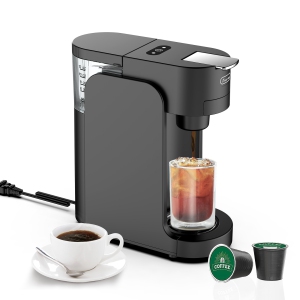 Capsule coffee machine household mini small automatic Italian coffee machine multifunctional - black