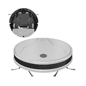 Robot Vacuum & Mop for Pet Hair with 3000Pa Suction, Gyroscope Navigation, Voice Control, Auto-Recharge - White