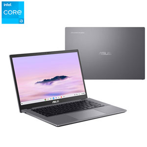 ASUS CX34 14" Touchscreen Chromebook Plus - Intel Core i3-1315U - 8GB LPDDR5X - 128GB UFS - ChromeOS - Rocky Grey - w/12 month of Google AI Pro