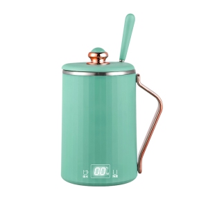 Multifunctional travel electric kettle - 450 ml, 300 watt fast boiling, 304 stainless steel, 4 temperature presets + LCD display, smart touch