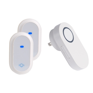 Self-generating doorbell wireless household battery-free waterproof wiring-free 433 doorbell - white