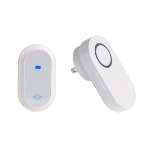 Self-generating doorbell wireless household battery-free waterproof wiring-free 433 doorbell - white