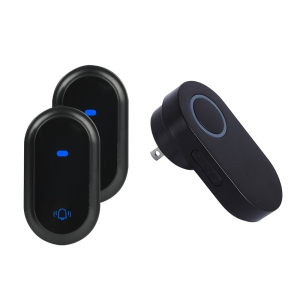 Self-generating doorbell wireless household battery-free waterproof wiring-free 433 doorbell - white