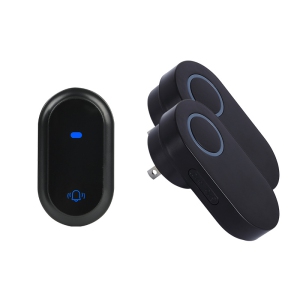 Self-generating doorbell wireless household battery-free waterproof wiring-free 433 doorbell - white