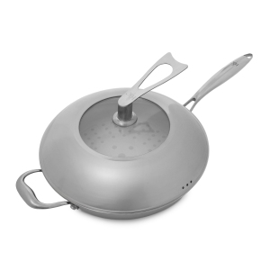 HELL'S KITCHEN HYBRID 12" WOK + LID CERAMIC