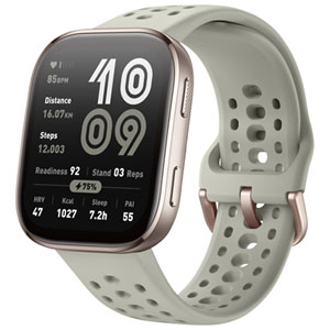 Amazfit Bip 6 50mm LTE Smartwatch with Heart Rate Monitor and GPS - Gold Stainless