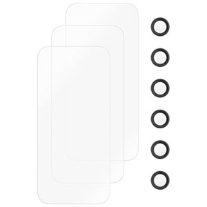 Insignia Glass Screen Protector with Camera Lens Protectors for iPhone 17 Pro - 3 Pack - Only at Best Buy