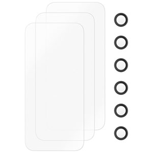 Insignia Glass Screen Protector with Camera Lens Protectors for iPhone 17 Pro Max - 3 Pack - Only at Best Buy