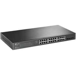 TP-Link JetStream 28-Port Gigabit PoE Smart Switch (TL-SG2428P) - with 24 x PoE+ @250W, 4 x 1G SFP, Rackmount, Limited Lifetime Protection