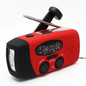 Emergency radio, combat readiness multifunctional hand crank radio, outdoor portable cross-border solar radio