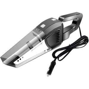 Portable Bagless Handheld Vacuum for Car with 120W 12V Cigarette Lighter Plug, Large Dust Cup, Multi-Filtration
