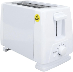 Compact 2-slice toaster – 6 toasting modes, anti-jam safety device, reheat/cancel button – easy-to-clean design, perfect for small spaces and perfect as a gift