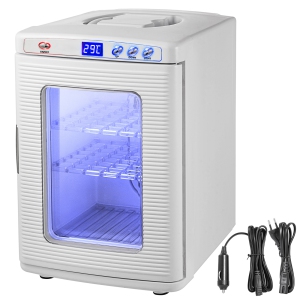 VEVOR 25L Reptile Incubator, Scientific Lab Incubator, Cooling and Heating 5 °C to 42 °C Automatic Incubator, 12V/110V White Reptile Egg Breeding Hatchery Work for Turtles