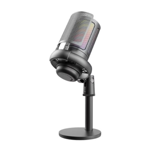 Computer recording microphone RGB lighting condenser microphone gaming microphone black