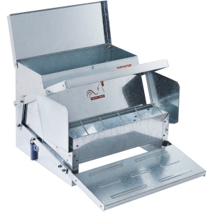 VEVOR 25 lbs Automatic Chicken Feeder, Capacity Feeds 10 Chickens up to 11 Days, Galvanized Steel Poultry Feeder