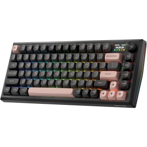 Redragon K720 Wireless Gaming Keyboard – 81 Keys, TFT Info Display, Custom Linear Switches, Noise Dampening, Dawn Sakura Color