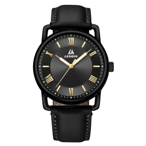 LN LENQIN Mens Watches Analog Quartz Watches Men 30M Waterproof Mens Wrist Watches Fashion Business Watches for Man Leather Watches