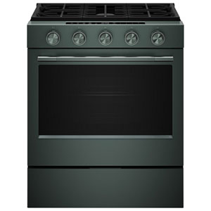KitchenAid 30" 5.0 Cu. Ft. True Convection 5-Burner Slide-In Gas Air Fry Range (KSGS530SJP) - Juniper
