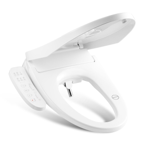 VEVOR Elongated Bidet Toilet Seat, Side Arm Control Smart Toilet Seat for Existing Toilets, Electric Bidet Toilet Seat with Slow Close, Night Light, Self Cleaning, Air Dryer, White