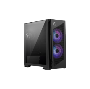 MSI MPG Velox 300R Airflow PZ - Mid-Tower Gaming PC Case - Tempered Glass Side Panel - 2 x 160 mm Dual Layer Blades Fans - Support up to 360mm Radiator - Mesh Panel