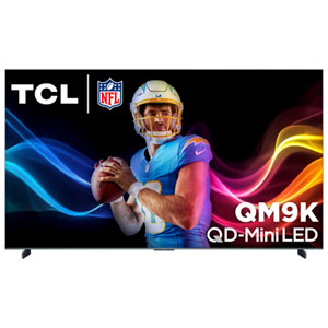 TCL 98" QM9K Series 4K UHD HDR Mini-LED 144Hz Dolby Atmos Google TV Smart TV (98QM9K) - 2025 - Great for Gaming & Streaming