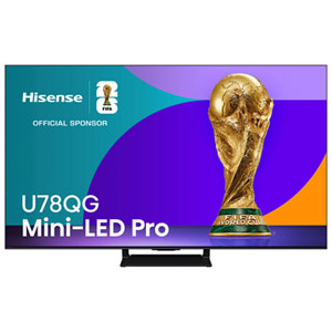 Hisense 65" U78QG Series 4K UHD HDR Mini-LED QLED Pro 165Hz Dolby Atmos Google TV Smart TV (65U78QG) - 2025 - Great for Sports & Gaming