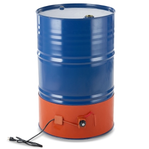 VEVOR 1200 Watt Metal Drum Heater,10 inch Width, Pail Heating Band for 55 Gallon Barrel,86-302℉ Adjustable Thermostat,High Efficiency Silicone Grease Keg Heater, FCC Listed Orange