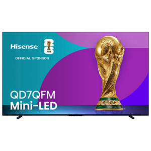 Hisense 100" QD7QFM Series 4K UHD Dolby Vision Mini-LED 144Hz Fire TV Smart TV (100QD7QFM) - 2025 - Great for Gaming & Streaming