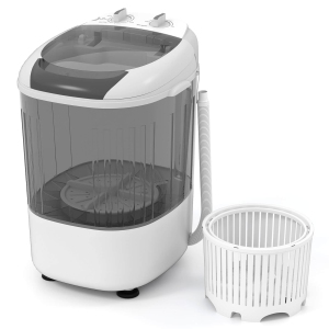 Costway Compact / Portable Washer with Steam - Grey