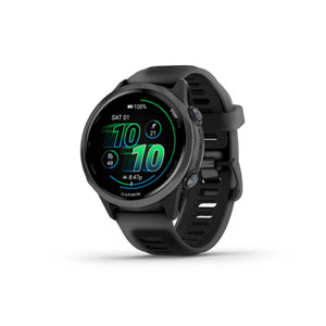 Garmin Forerunner 570 AMOLED 42mm Bluetooth GPS Running Smartwatch - Translucent Black/Black