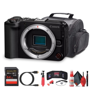 Canon EOS R50 V Mirrorless Camera | 24.2MP, 4K60p, Flip Screen, Dual Pixel AF - Bundle