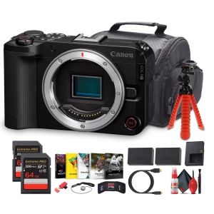 Canon EOS R50 V Mirrorless Camera | 24.2MP, 4K60p, Flip Screen, Dual Pixel AF - Bundle