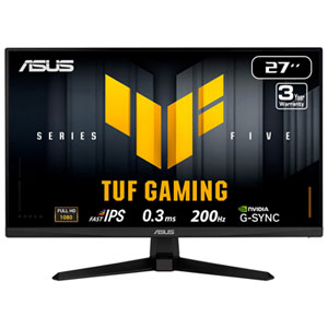 ASUS TUF 27" FHD 200Hz 1ms GTG IPS LED G-Sync FreeSync Gaming Monitor (VG279Q5A)