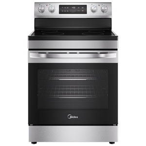 Midea 30" 6.3 Cu. Ft. Freestanding Electric Range (MER30B14ASTC) - Stainless Steel