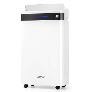 Déshumidificateur Costway 57 pintes pour maison et sous-sol avec 4 modes, indicateur à 3 couleurs, minuterie de 24H