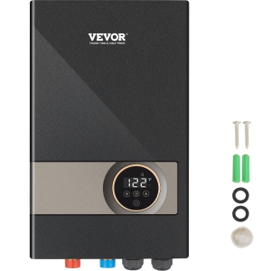 VEVOR 18kw Instant Water Heater, Electric Tankless Water Boiler, Digital Temperature Display & Easy Installation & 24-Hour Water Supply, For Kitchen Mall Salon Shampoo ETL Listed