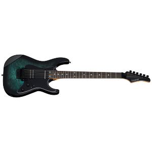 Kramer Volante Quilt HSFR Electric Guitar with Gigbag - Aqua Burst