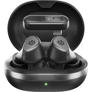 Arctis GameBuds for PlayStation, PC, Switch, and Mobile - Quick-Switch Dual Wireless, Active Noise Cancelling, 40H Battery with Qi Charging Case
