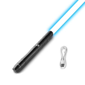 VEVOR 38" Dueling Light Saber with 12 RGB Colors, FX Sound Handle, Rechargeable Light Up Swords Saber for Adults and Kids, Christmas Day, Halloween Cosplay, Birthday, Black