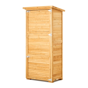 VEVOR 31.5x63.8 inch Outdoor Storage Shed, Large Wooden Outside Storage Shed, Oversize Garden Tool Shed with Metal Frame, Shelves, Floor, Waterproof Storage House Cabinet