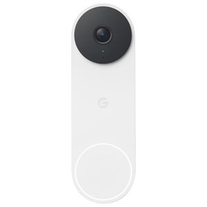 Google Nest (Wired) Wi-Fi Video Doorbell (3rd Gen) with Gemini - Snow