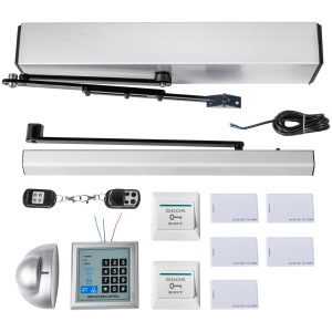 VEVOR Automatic Door Opener 110-240V, Handicap Door Opener 22 Lbs, Automatic Swing Door Opener 50 W Swing Door Opener 120 Degrees Adjustable Aluminum Alloy and Stainless Steel