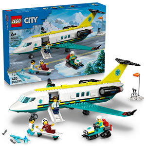 LEGO City Grands Véhicules : Ambulance aérienne d'urgence - 403 pièces (60465)