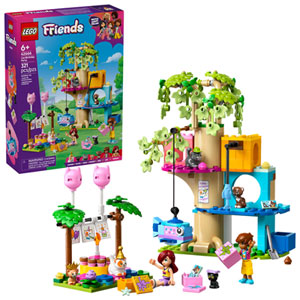LEGO Friends : Fête d'anniversaire de chat et maison dans les arbres - 321 pièces (42666)
