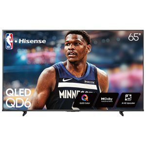 Hisense 65" QD6QF Series 4K UHD HDR QLED Dolby Atmos AI Sports Mode Fire TV Smart TV (65QD6QF) - 2025