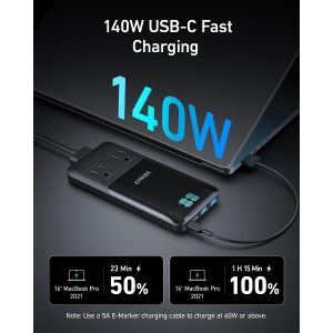 Anker Prime 6-in-1 USB-C Charging Station - 140W Compact Power