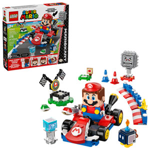 LEGO Super Mario : Mario Kart - LEGO Mario interactif et kart standard - 278 pièces (72043)