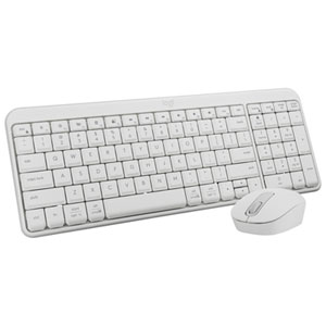 Logitech MK250 Wireless Keyboard & Mouse Combo - White - English
