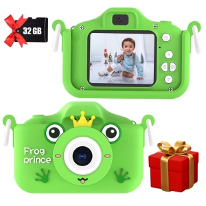 MAKATA Kids' Digital Camera (GREEN) 48MP with HD Video Recording Games and MP3 Music, Fun Toy Camera for Children Under 13 Years Old, Birthday Christmas for Boys and Girls